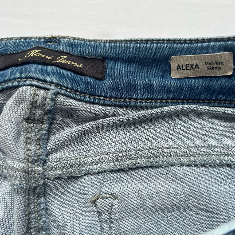 Mavi Alexa Slim Mid Rise Blue Skinny Jeans Size 28W 32L Cotton Stretch - Picture 6 of 11